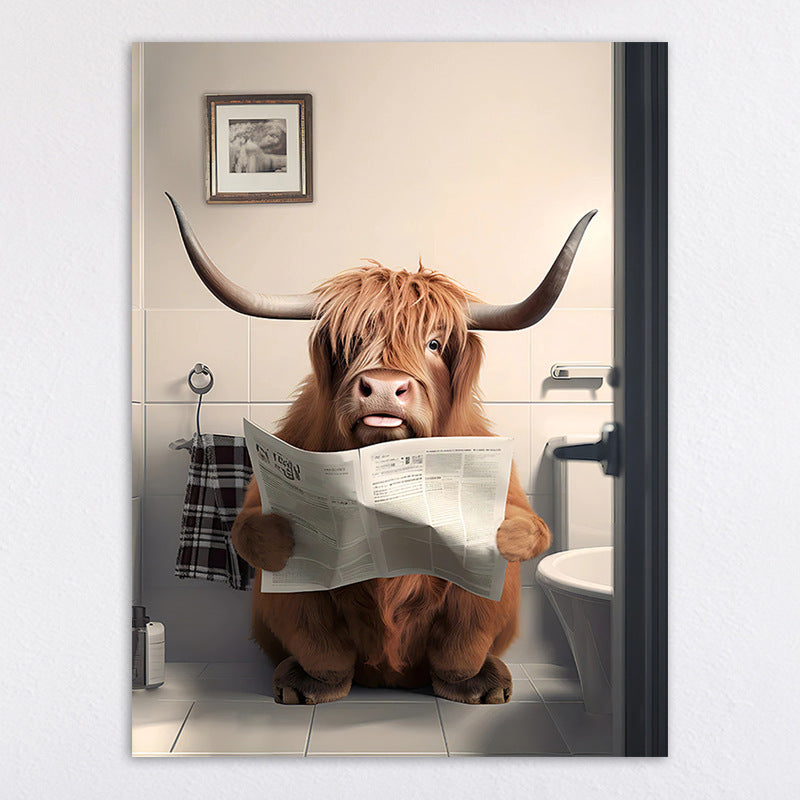 Humorous Animal-Themed Wall Art Print Homeandso