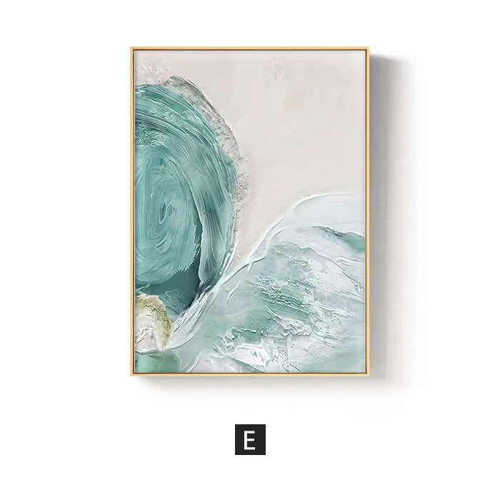 Abstract Ocean-Inspired Framed Wall Art Homeandso