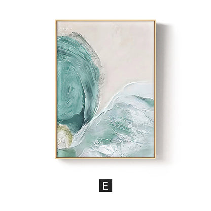 Abstract Ocean-Inspired Framed Wall Art Homeandso
