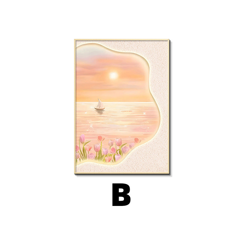 Framed Floral Sunset Art Print Homeandso