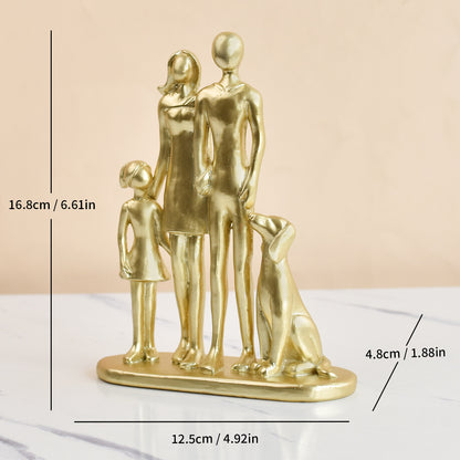 Love Couple and Dog Figurine Homeandso