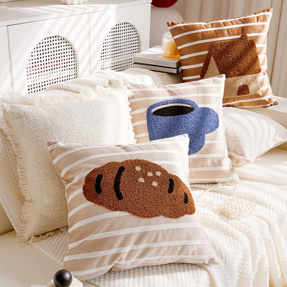 Decorative Croissant Accent Pillow