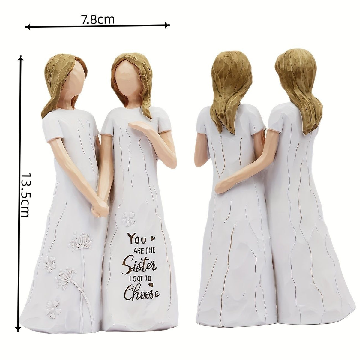 Sister Bonding Figurine Homeandso