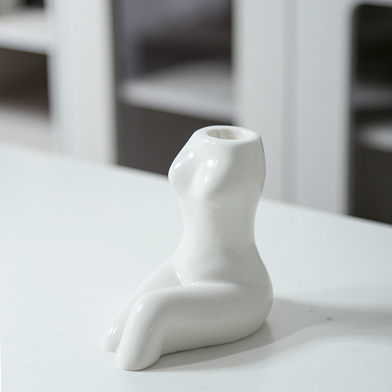 Artistic Ceramic Body-Shaped Vase