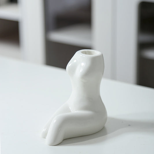 Artistic Ceramic Body-Shaped Vase
