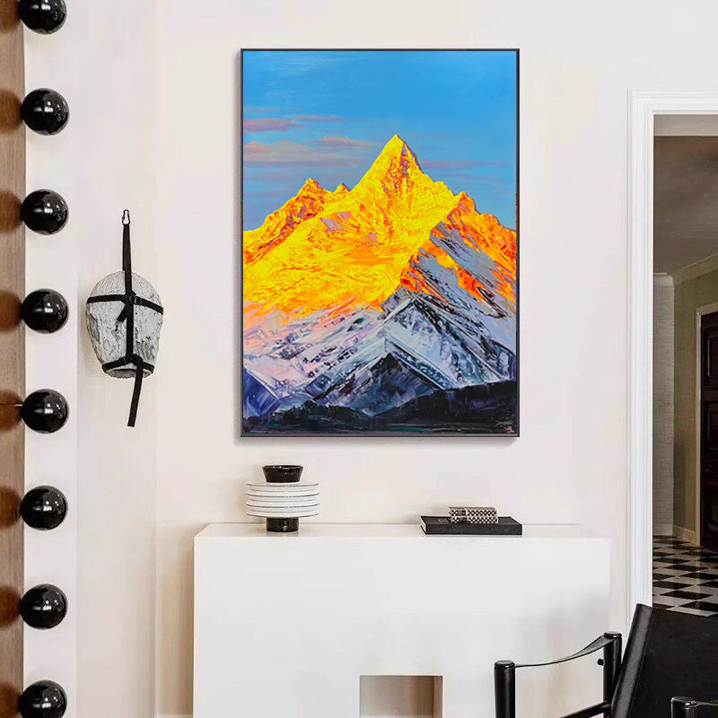 Stunning Mountain Peak Landscape Canvas Print Homeandso