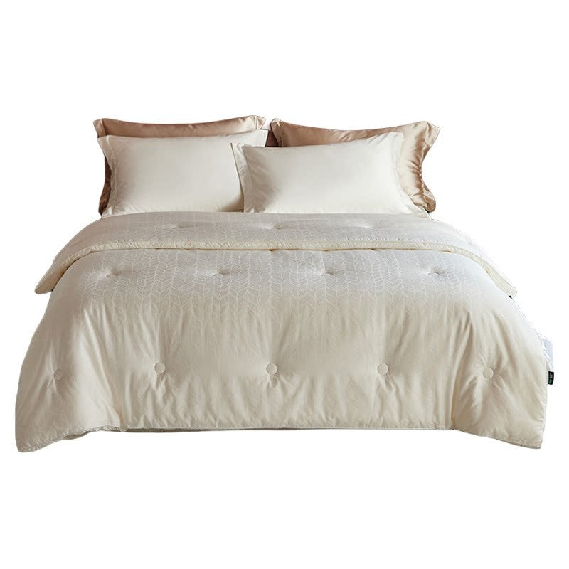 Decorative Luxurious Leaf-Pattern Duvet Cover Set Homeandso