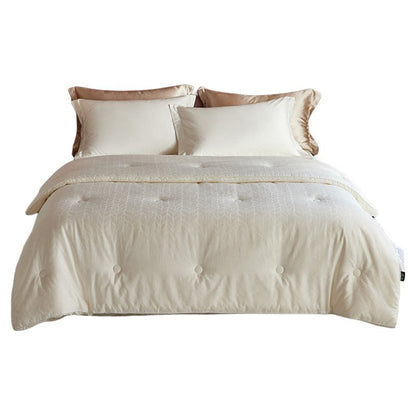 Decorative Luxurious Leaf-Pattern Duvet Cover Set Homeandso