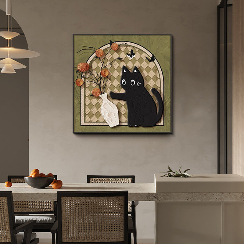 Decorative Cat-Themed Wall Art Homeandso