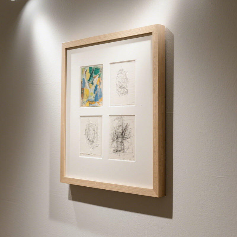 Framed Multi-Panel Abstract Art