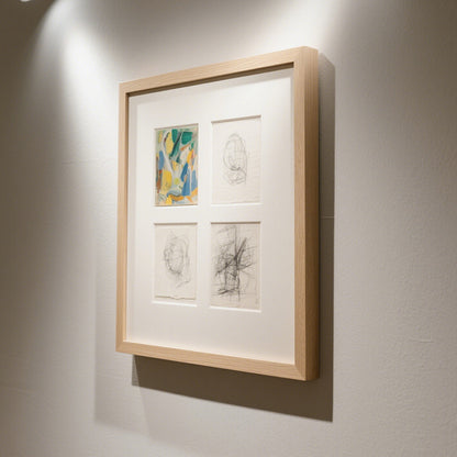 Framed Multi-Panel Abstract Art