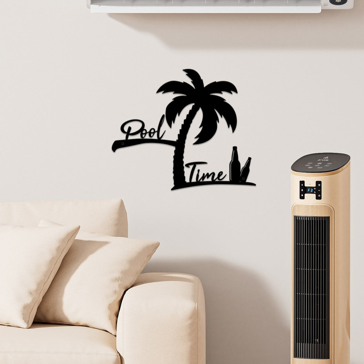 Decorative Palm Tree Pool Sign Homeandso