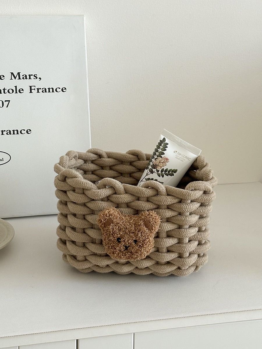 Cozy Decorative Knitted Storage Basket