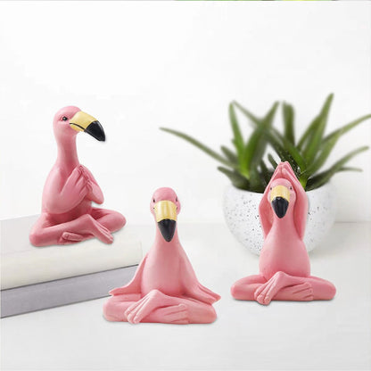 Playful Flamingo Figurine Homeandso