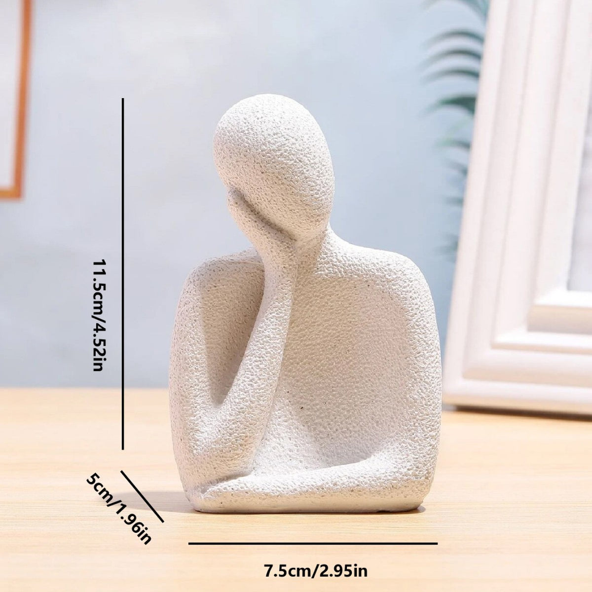 Contemplative Pose Decorative Figurine Homeandso
