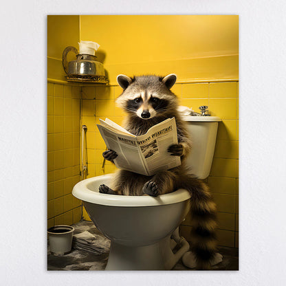 Humorous Animal-Themed Wall Art Print Homeandso