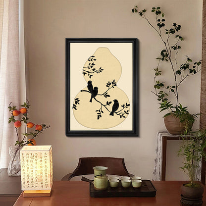 Decorative Framed Bird Silhouette Wall Art Homeandso