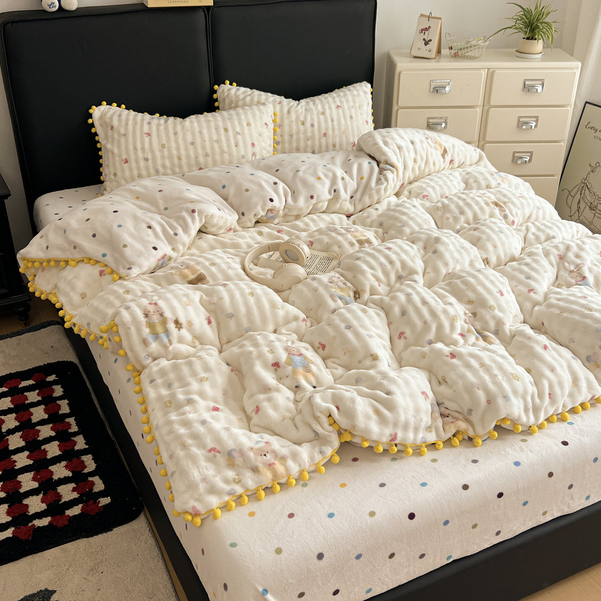 Soft Textured Bedspread Set