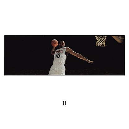 Men's Stylish Basketball Action Wall Art Print Homeandso