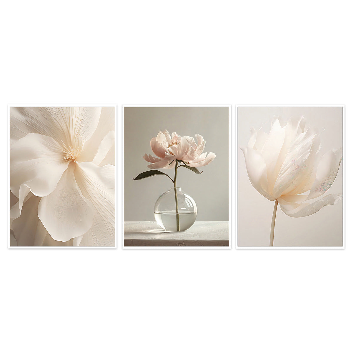 Elegant Floral Wall Art Set Homeandso