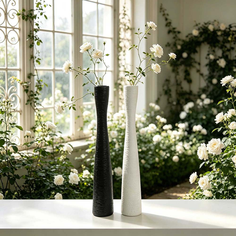 Modern Textured Ceramic Flower Vase