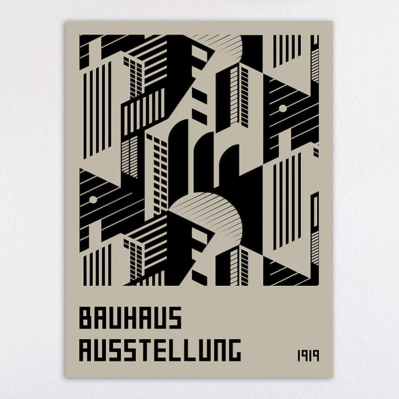 Bauhaus-Inspired Abstract Wall Art Print Homeandso