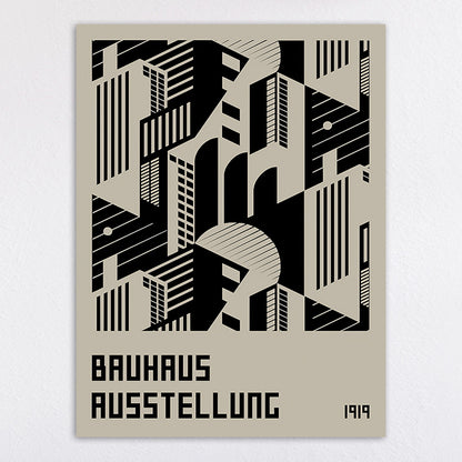 Bauhaus-Inspired Abstract Wall Art Print Homeandso
