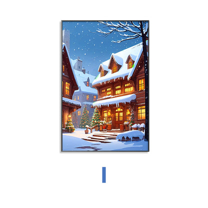 Winter Wonderland Scene Framed Wall Art Homeandso
