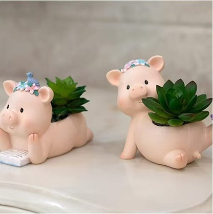 Cute Pig Planter Homeandso