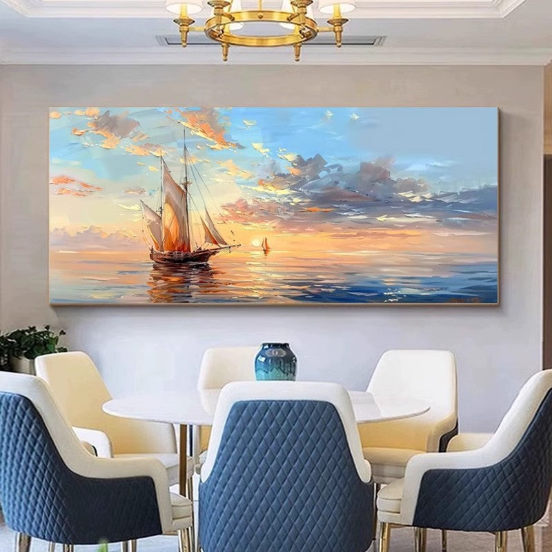 Sailing Seascape Canvas Artwork Homeandso