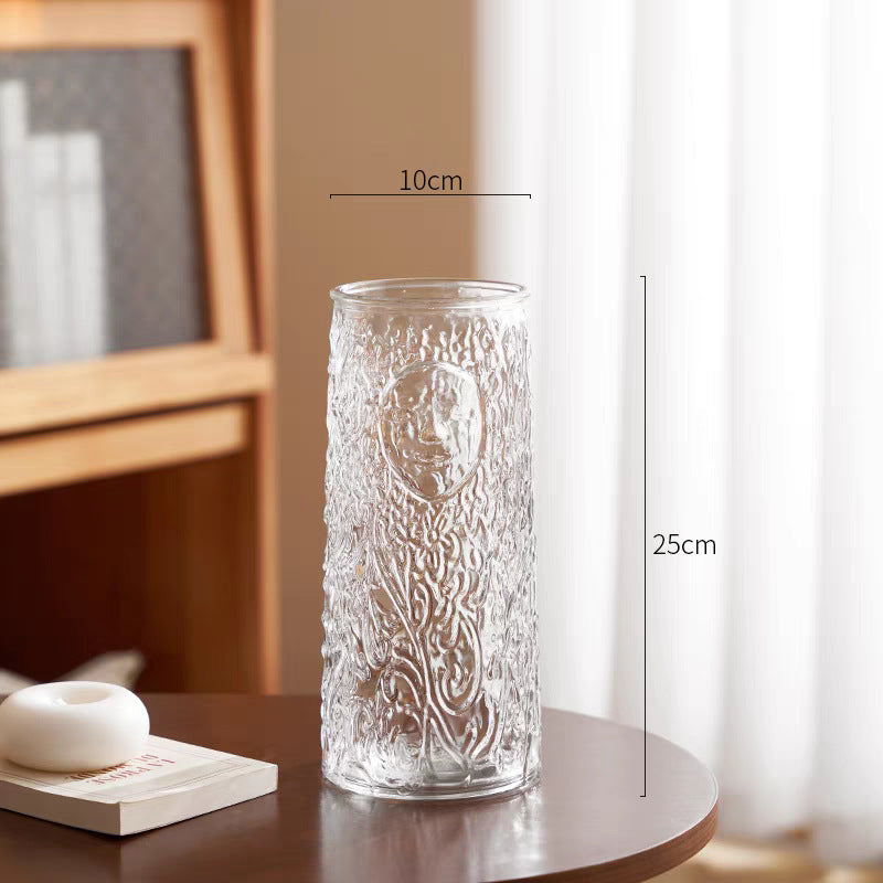 Decorative Textured Glass Vase