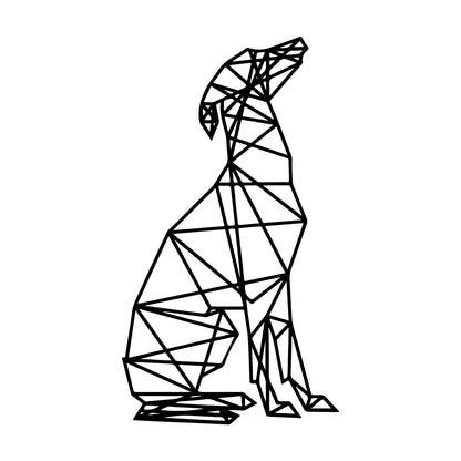 Geometric Dog Silhouette Wall Art Homeandso