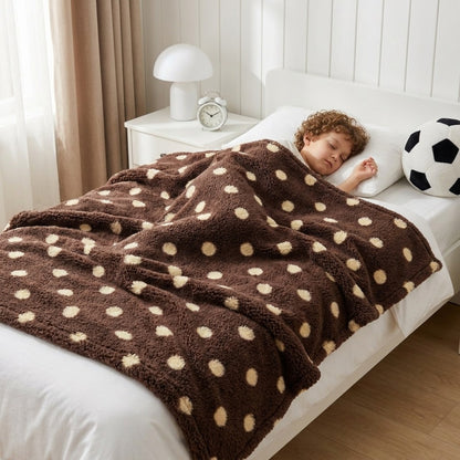 Zachte Cozy stippen fleece dekbed