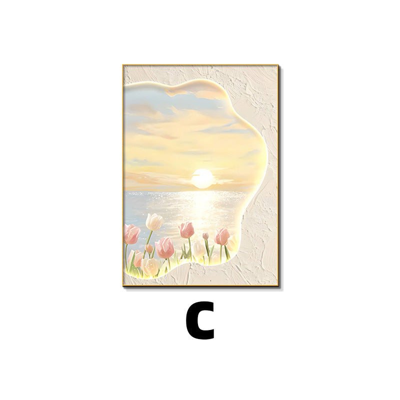 Framed Floral Sunset Art Print Homeandso