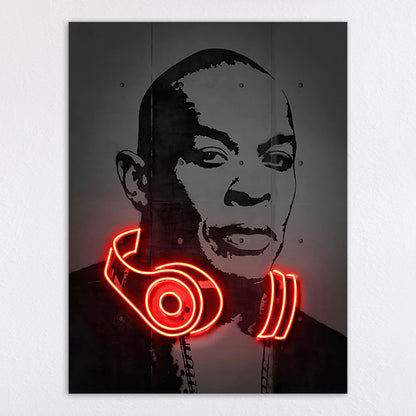Neon Illumination Street Art Print Homeandso