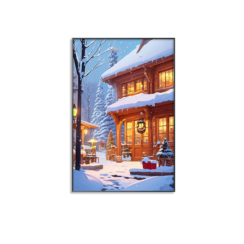 Winter Wonderland Scene Framed Wall Art Homeandso