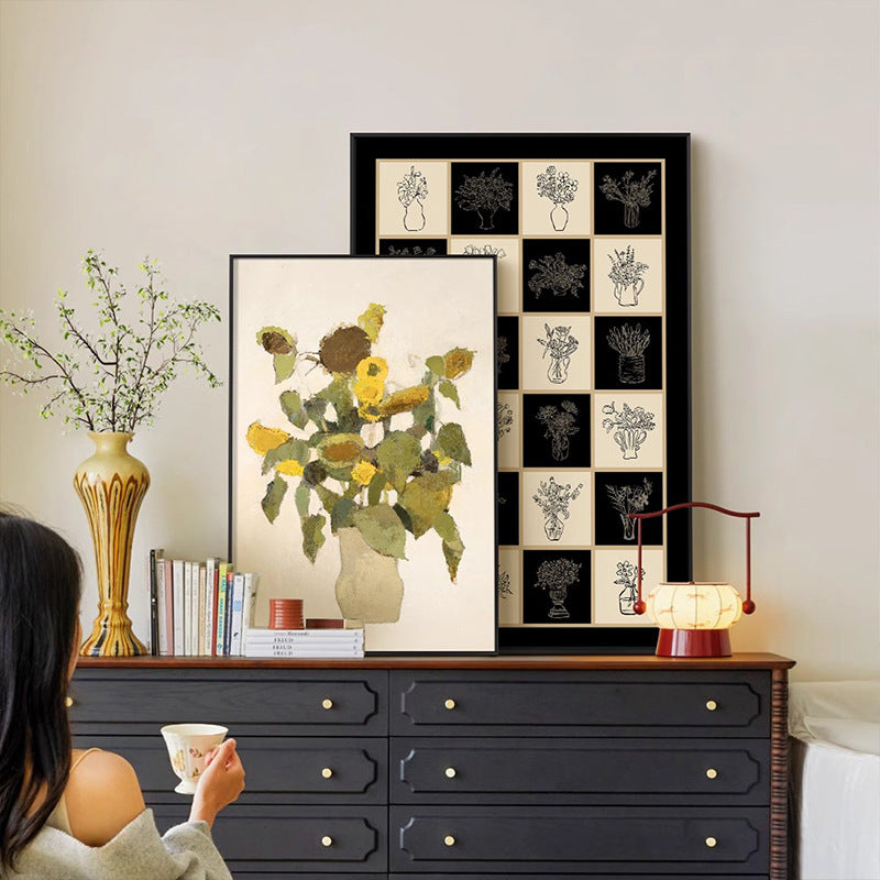 Decorative Floral Vase Wall Art Homeandso