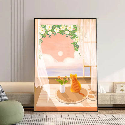 Decorative Cat-Themed Canvas Art Homeandso