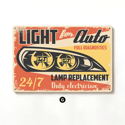 Retro Tire Service Wall Art Homeandso