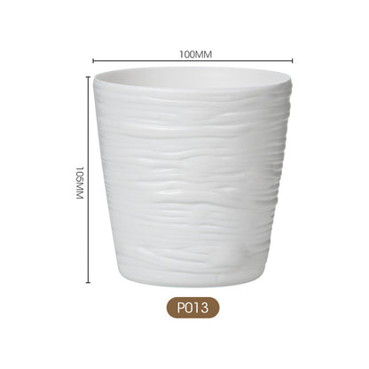 Textured Wave Design Ceramic Planter Homeandso
