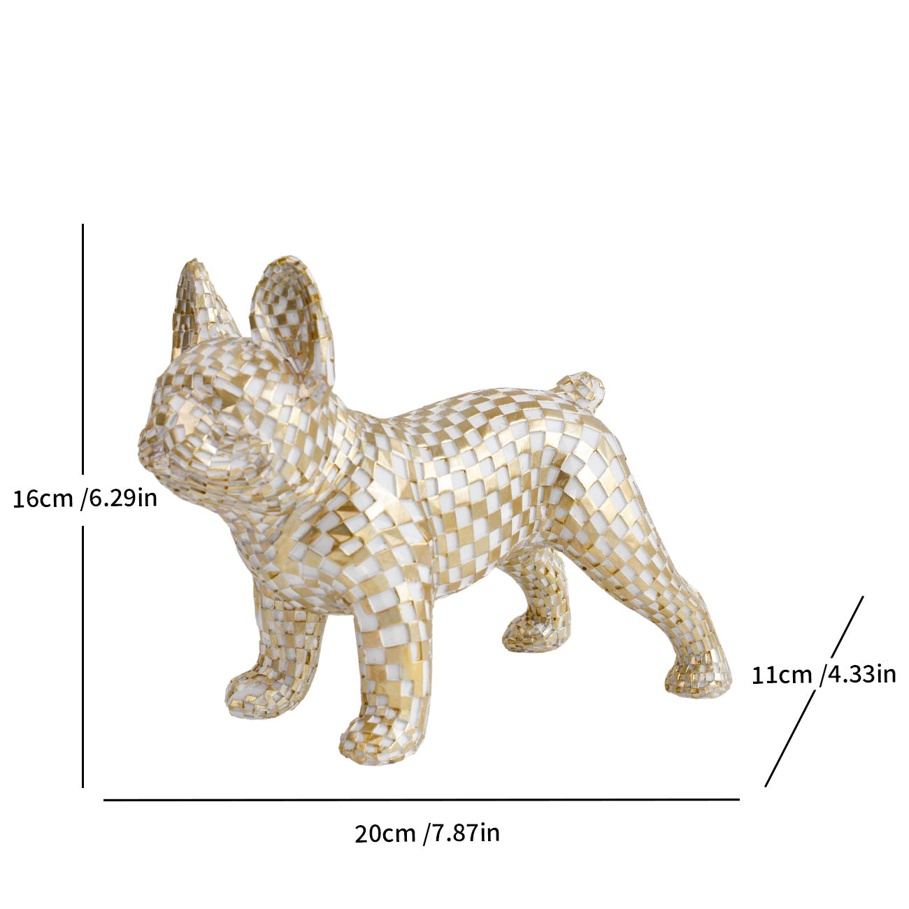 Mosaic Cat Figurine Homeandso