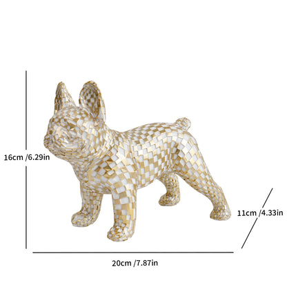 Mosaic French Bulldog Figurine Homeandso