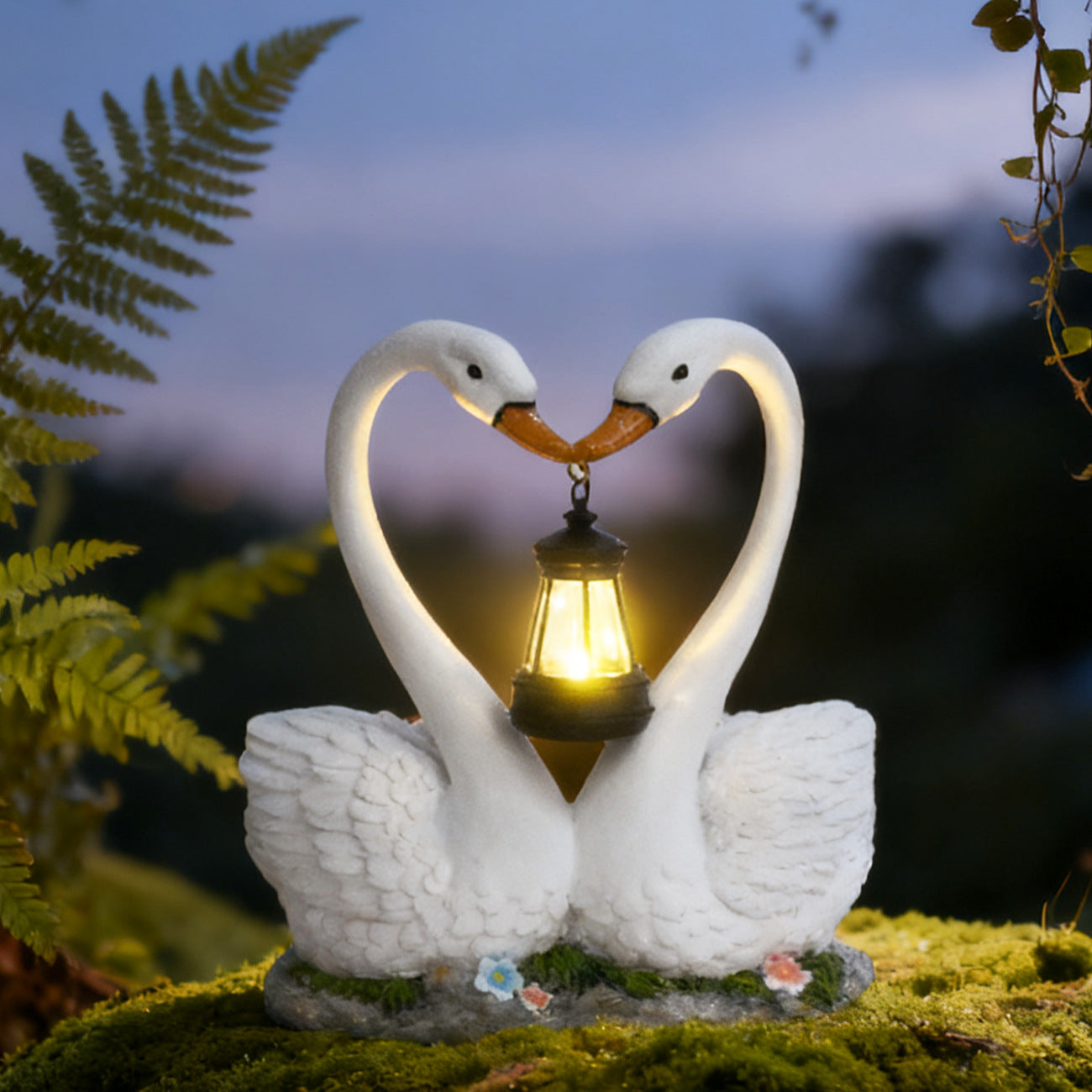 Decorative Swan Lantern Homeandso