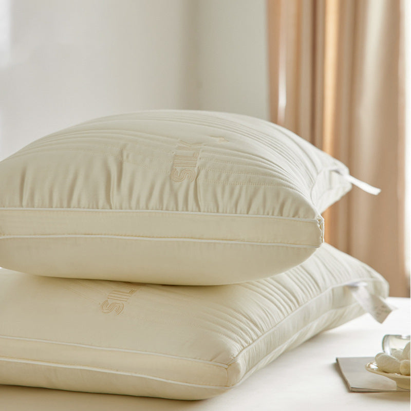 Decorative Luxury Silk Filled Support Pillow Homeandso