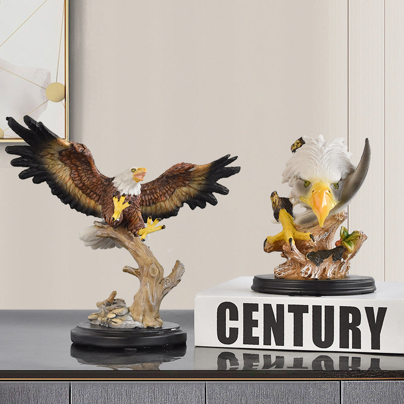 Decorative Realistic Bald Eagle Figurine Homeandso
