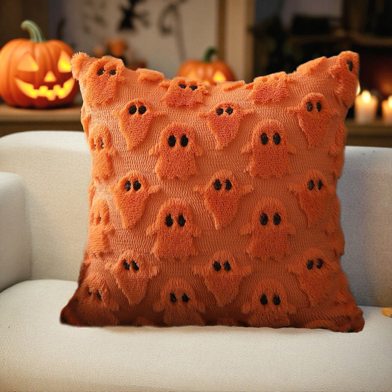 Ghost-Themed Decorative Cushion