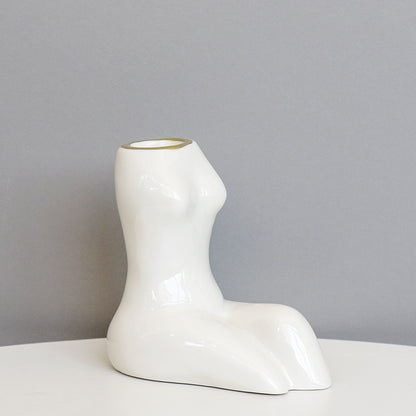 Artistic Body-Shaped Ceramic Vase