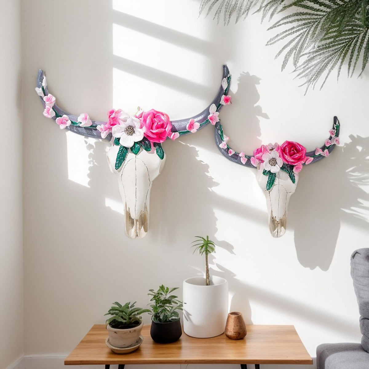 Floral Skull Wall Decor Homeandso