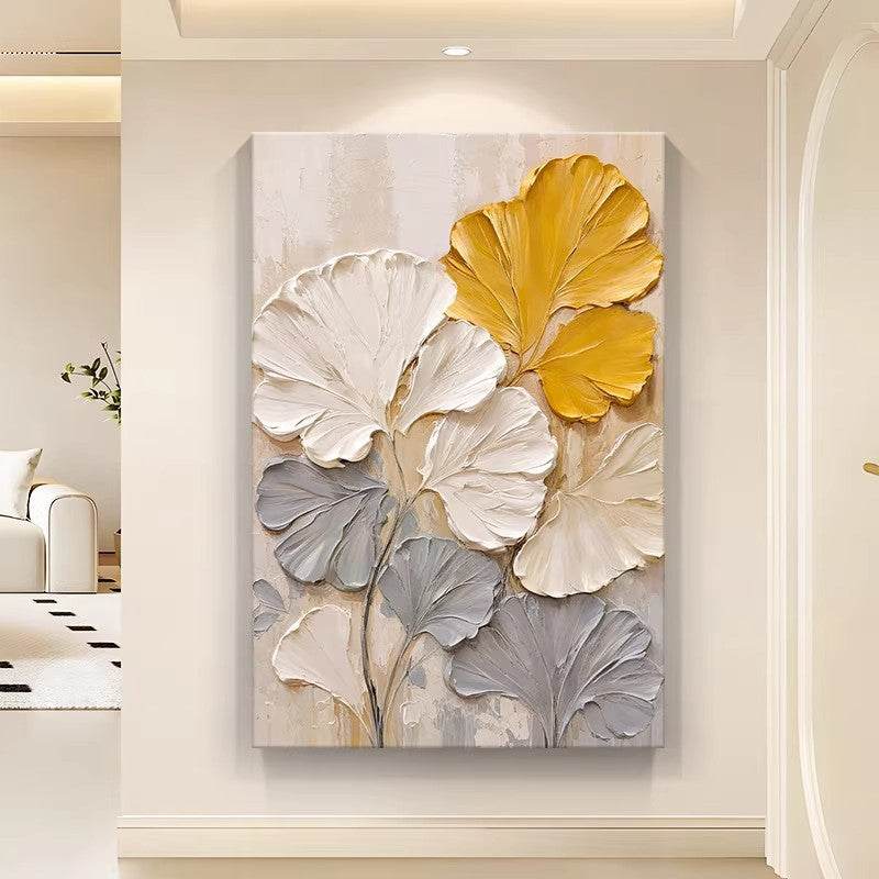 Textured Floral Relief Canvas Artwork Homeandso