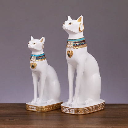 Elegant Egyptian Cat Figurine Homeandso